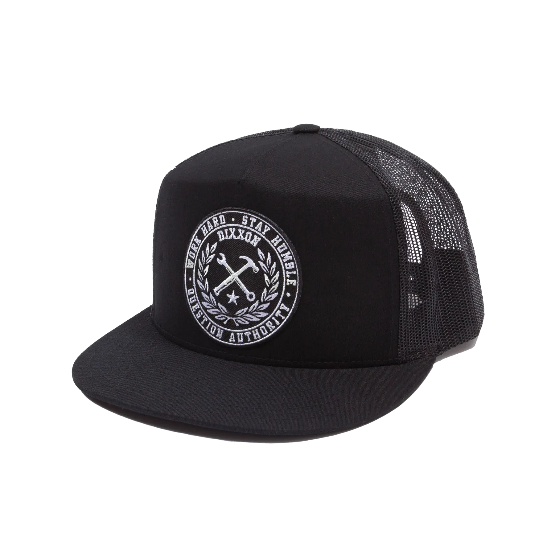 Crested Flat Bill Trucker Snapback