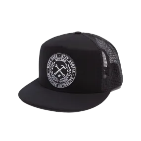 Crested Flat Bill Trucker Snapback