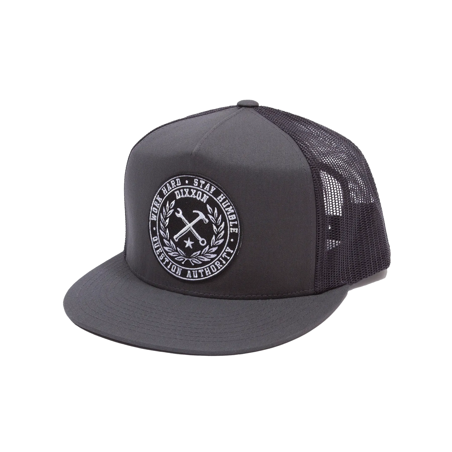 Crested Flat Bill Trucker Snapback