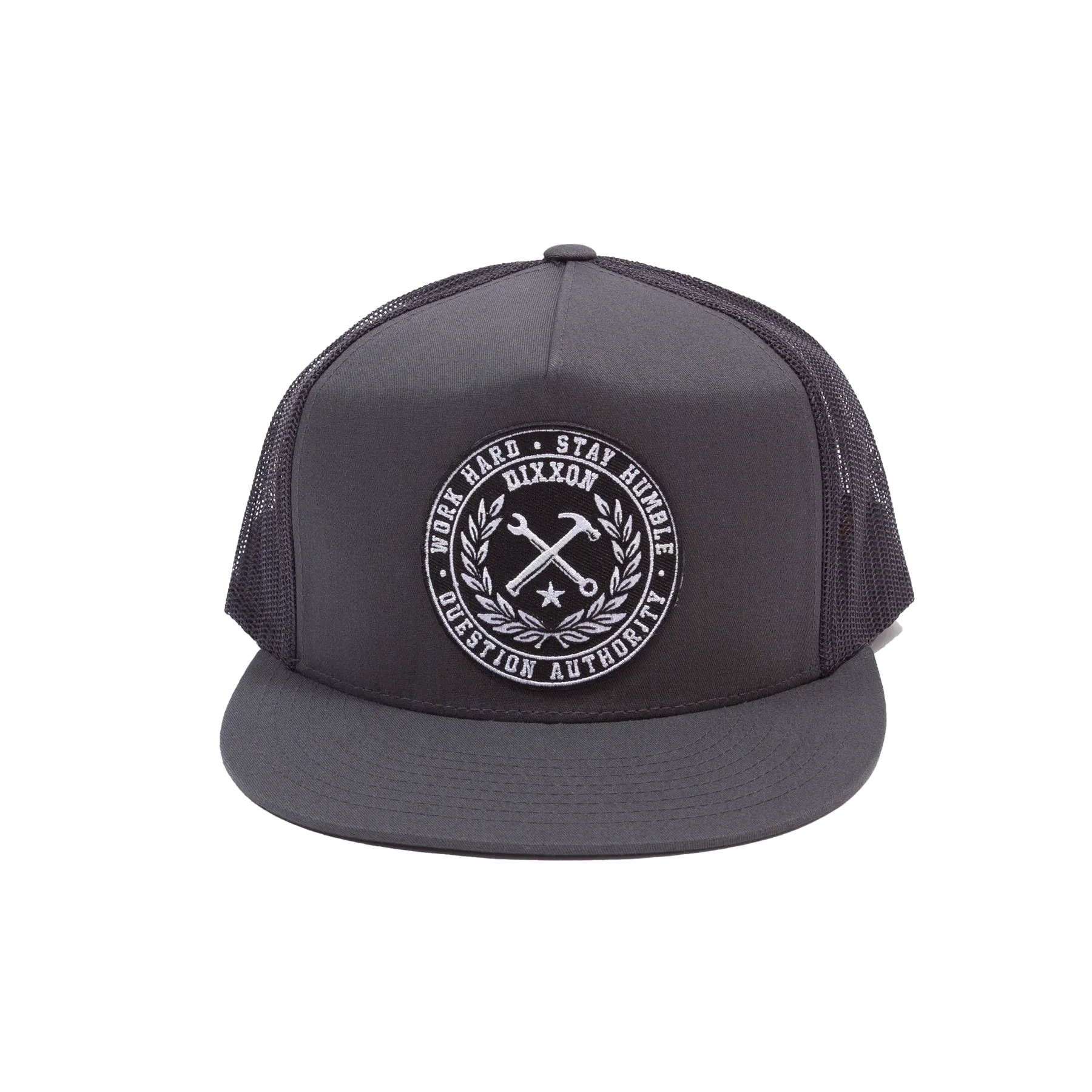 Crested Flat Bill Trucker Snapback