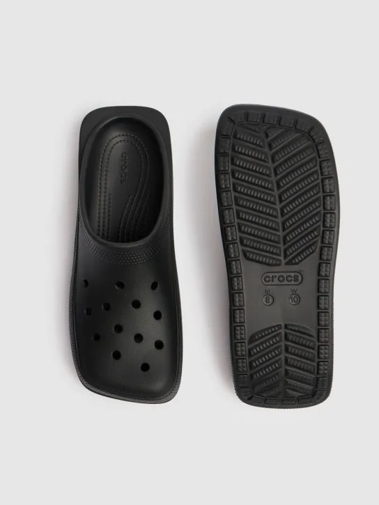 Crocs   Blunt toe slides 