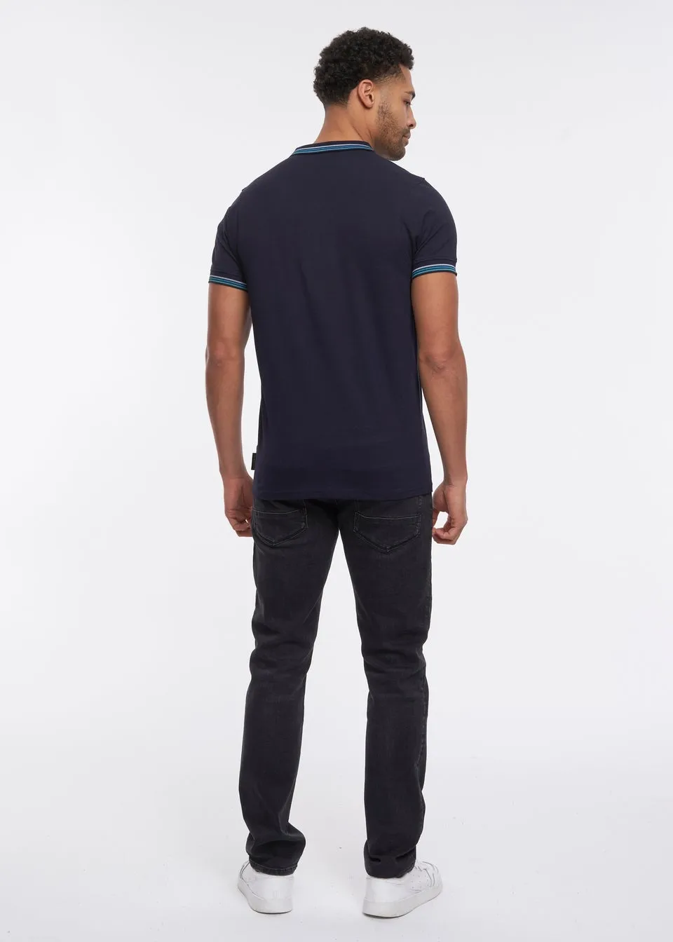 Crosshatch Navy  Vellamort Polo