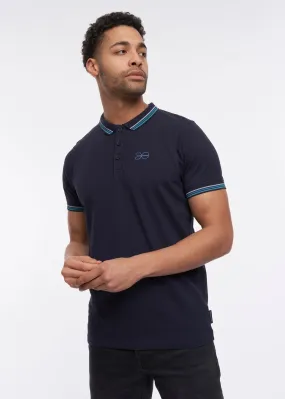 Crosshatch Navy  Vellamort Polo