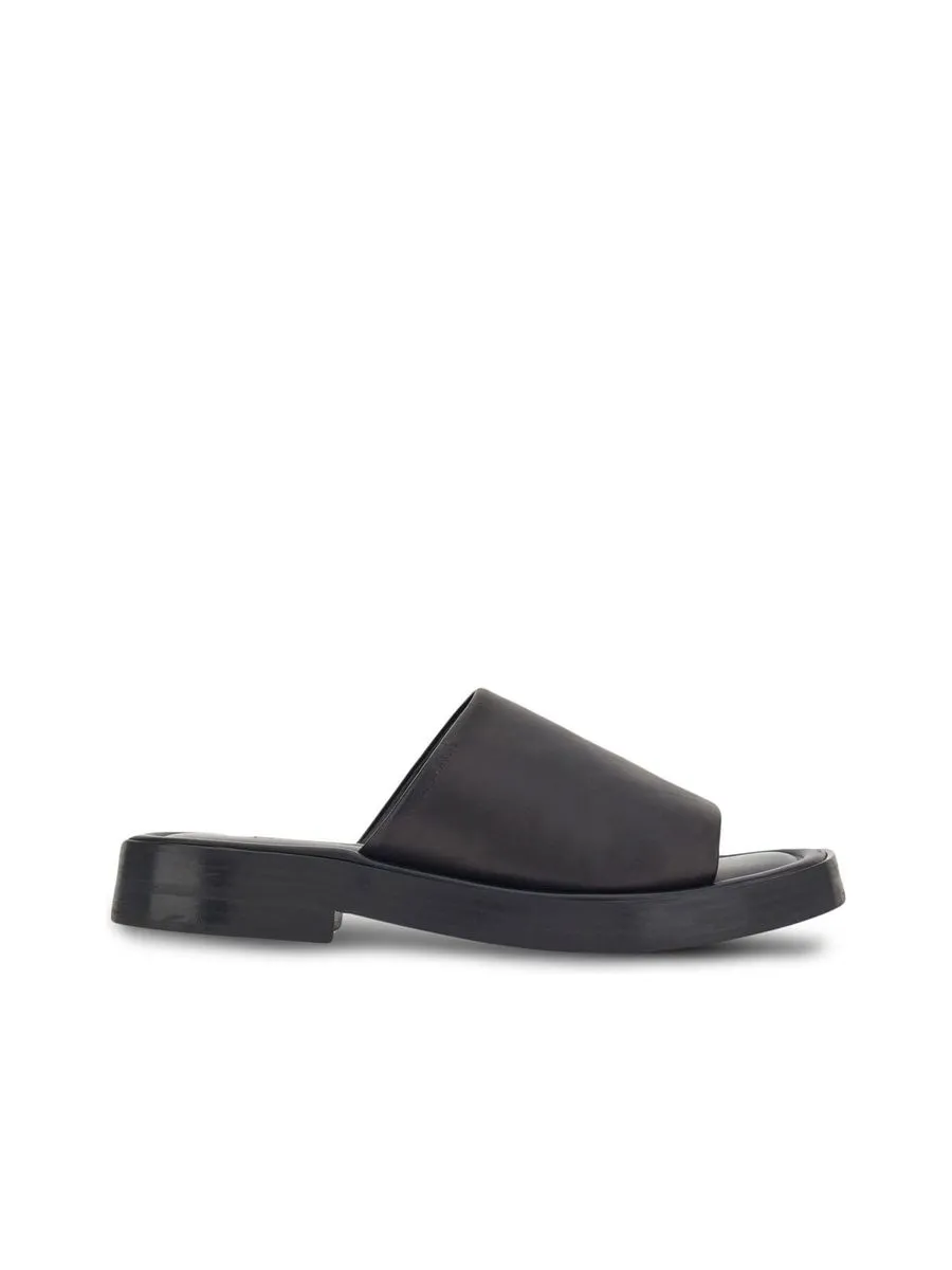 Crossoverstrap Leather Slides