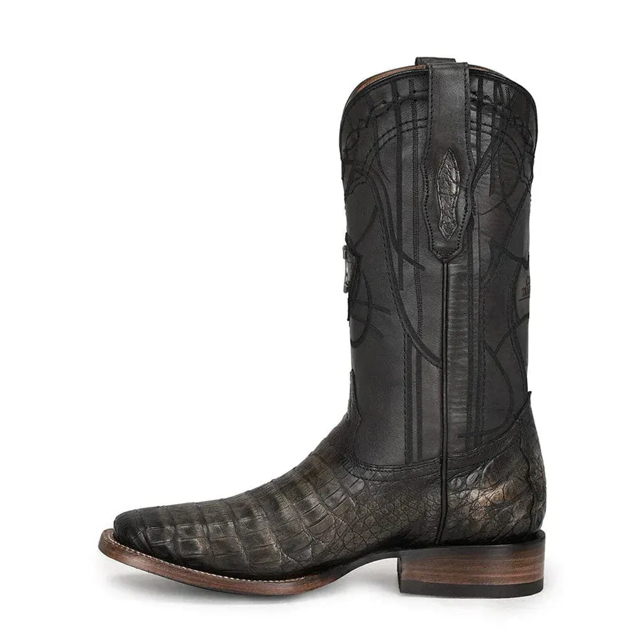 Cuadra Men's Caiman Atlantic Black Sand Western Boots CU745