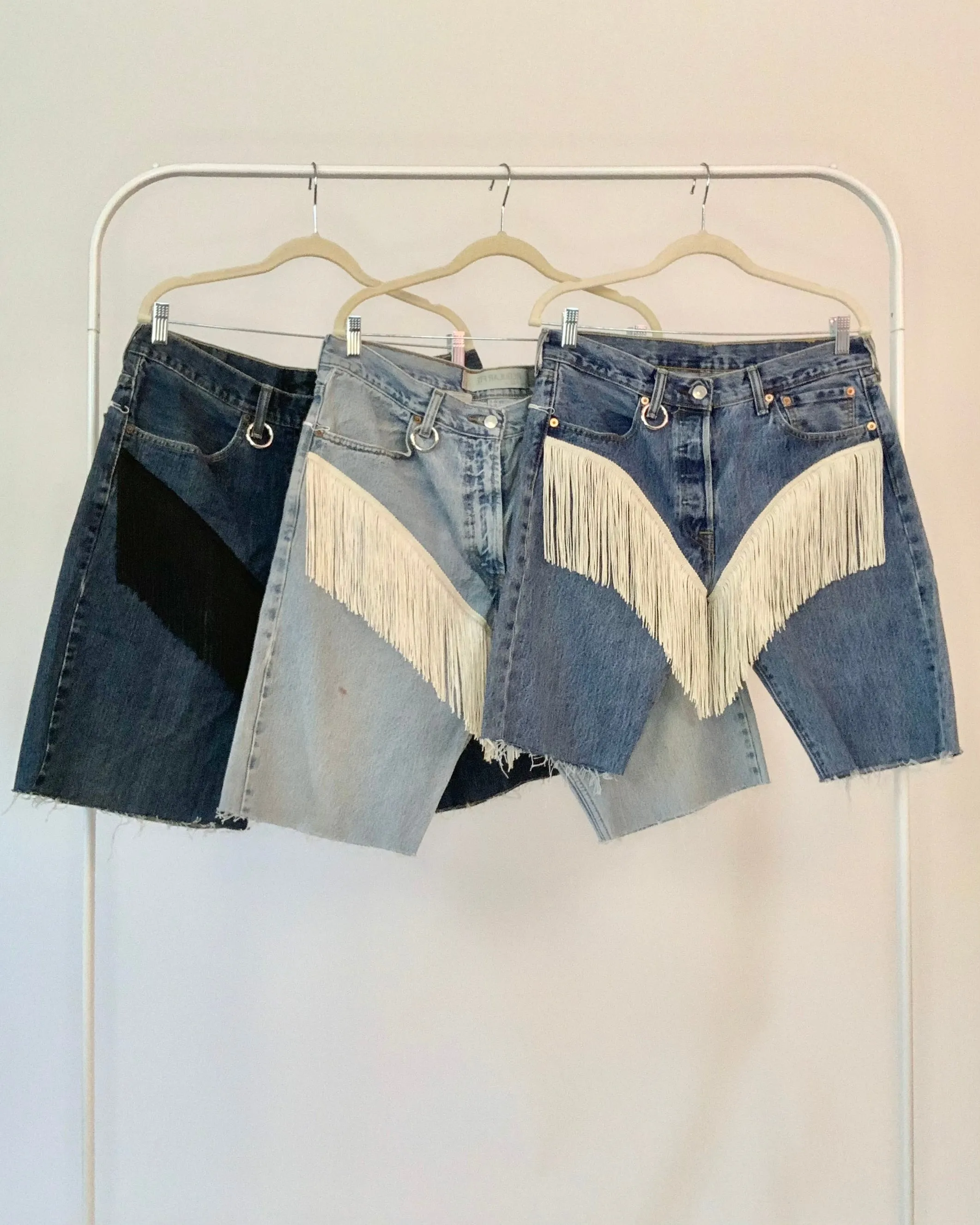 Frill Top Denim Shorts