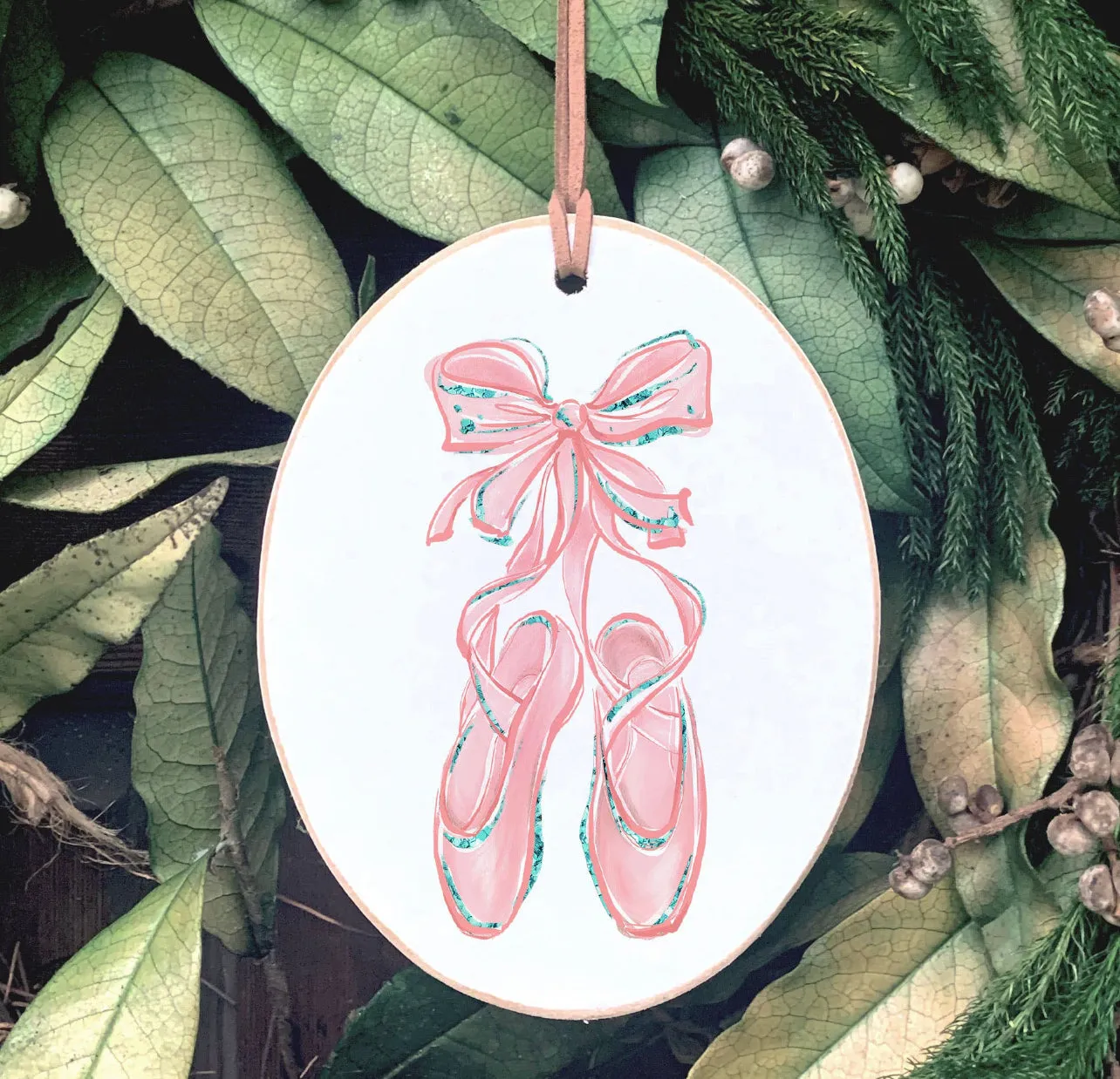 Custom Personalized Ornament | Ballet Slippers