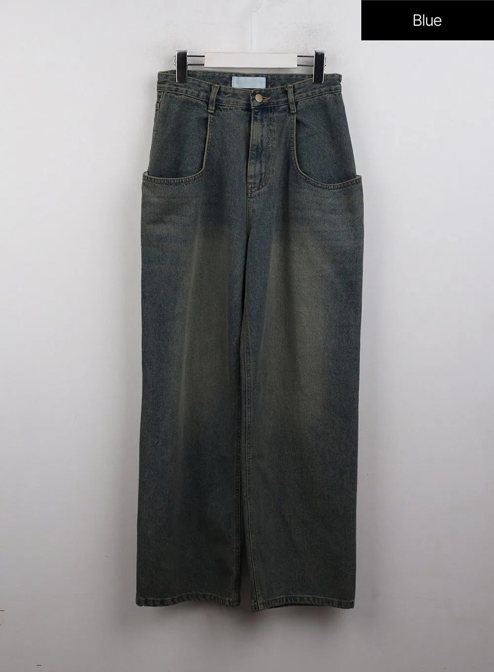 High Rise Wide Leg Denim Jeans CJ411