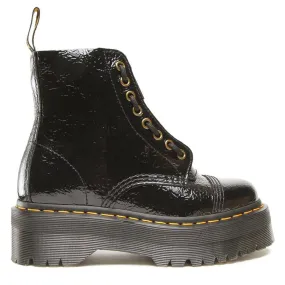 Dr. Martens Womens Boots Sinclair Casual Lace-Up Ankle Patent Leather - UK 4