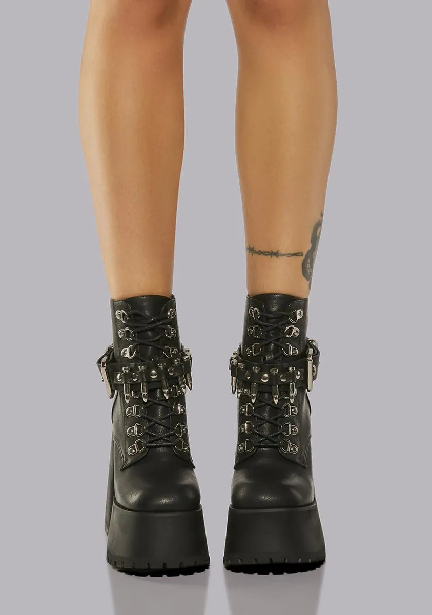 Edgy High Heel Boots