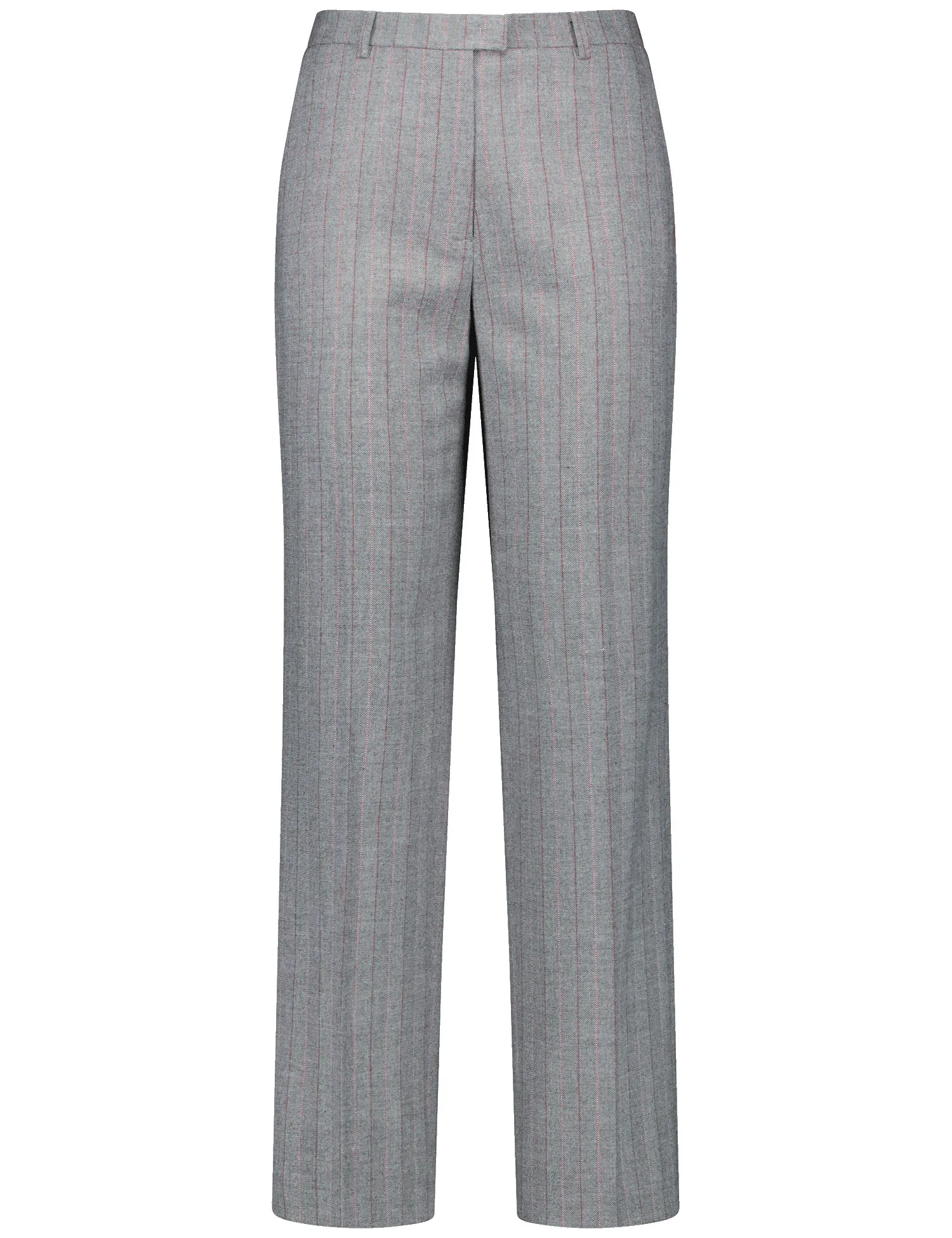 Elegant fabric trousers with pinstripes