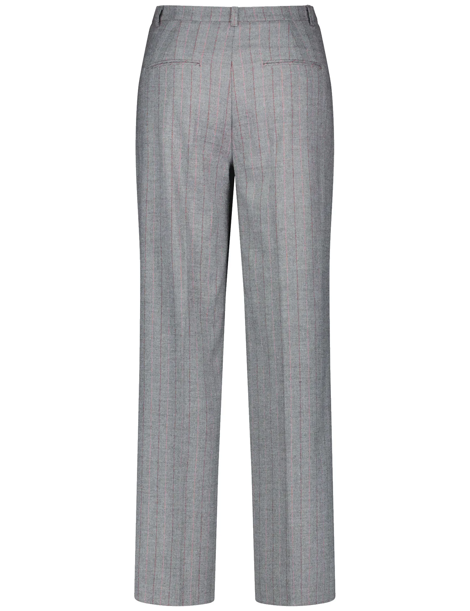 Elegant fabric trousers with pinstripes