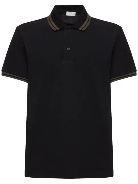 Etro   Logo cotton polo 