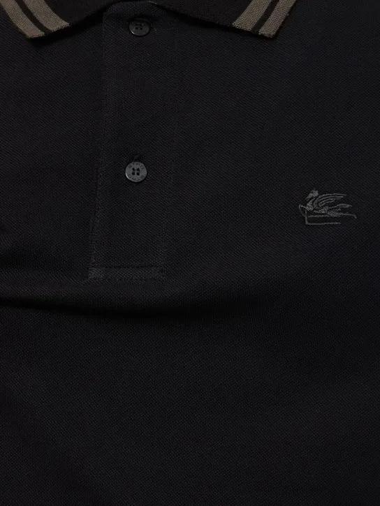 Etro   Logo cotton polo 