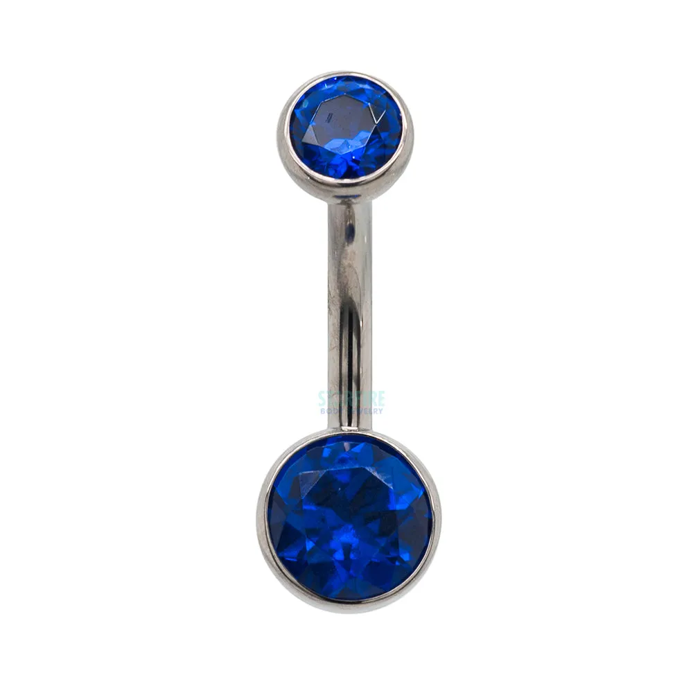 Faceted Gem Belly Button Ring