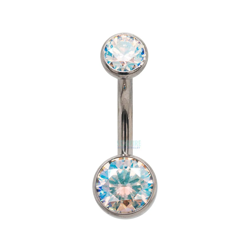 Faceted Gem Belly Button Ring