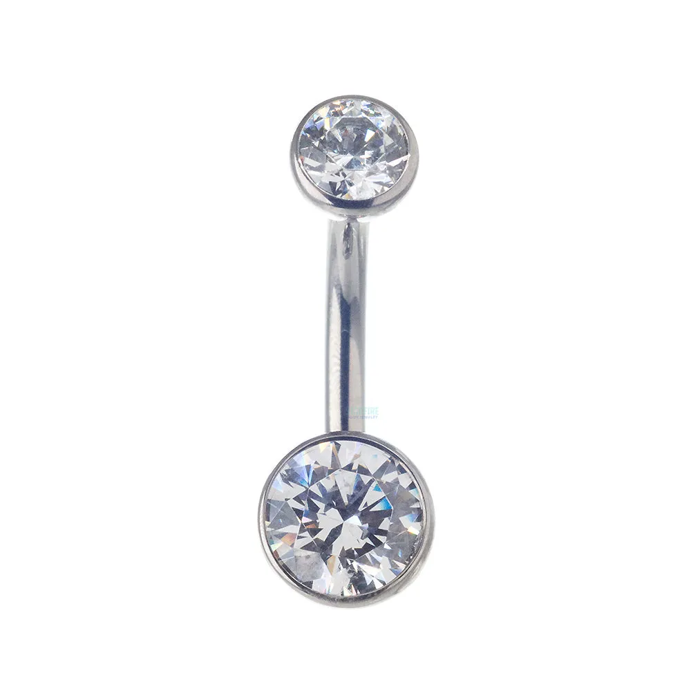 Faceted Gem Belly Button Ring