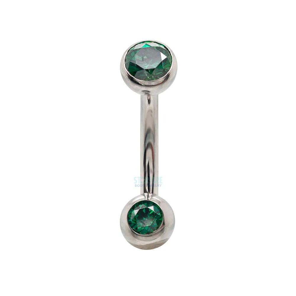 Faceted Gem Belly Button Ring