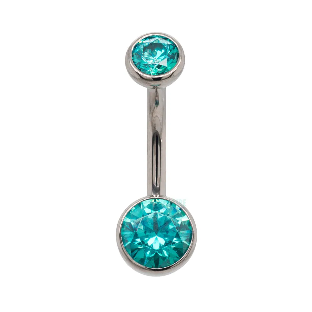 Faceted Gem Belly Button Ring