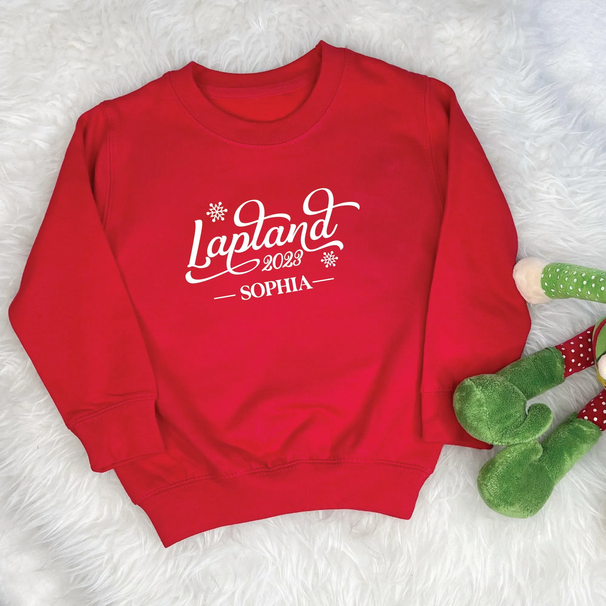 Family Lapland Script Matching Christmas Jumpers