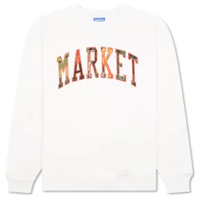 Fauxtree Ecru Arc Crewneck Sweater