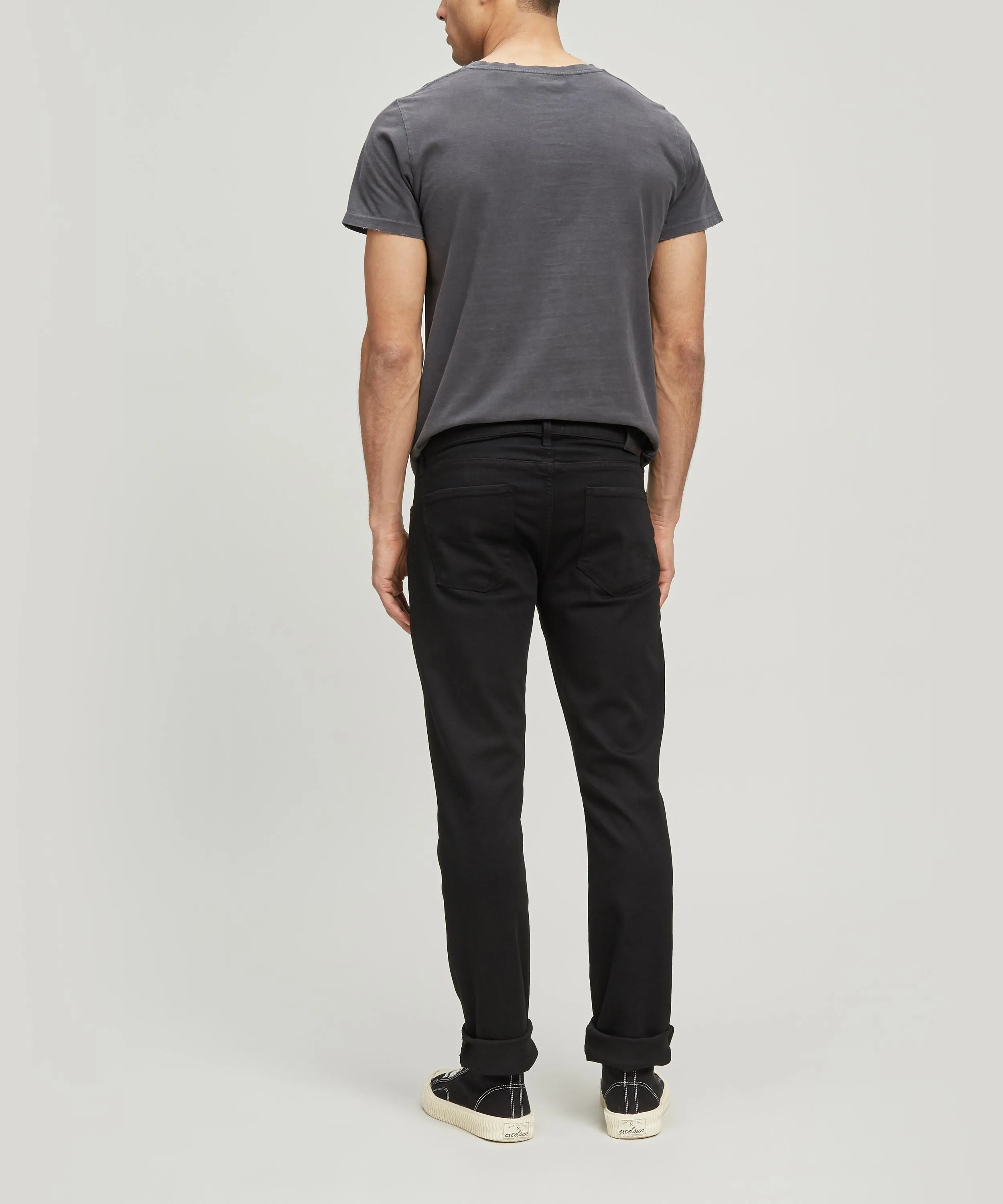 Federal Slim Straight Fit Black Shadow Jeans