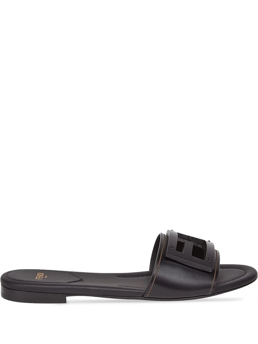 Fendi    Fendi Baguette Leather Slides