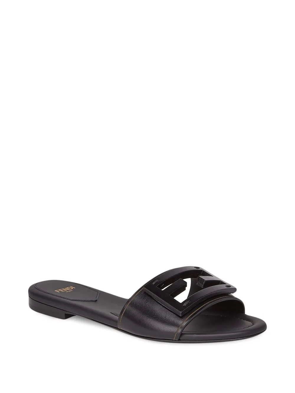 Fendi    Fendi Baguette Leather Slides