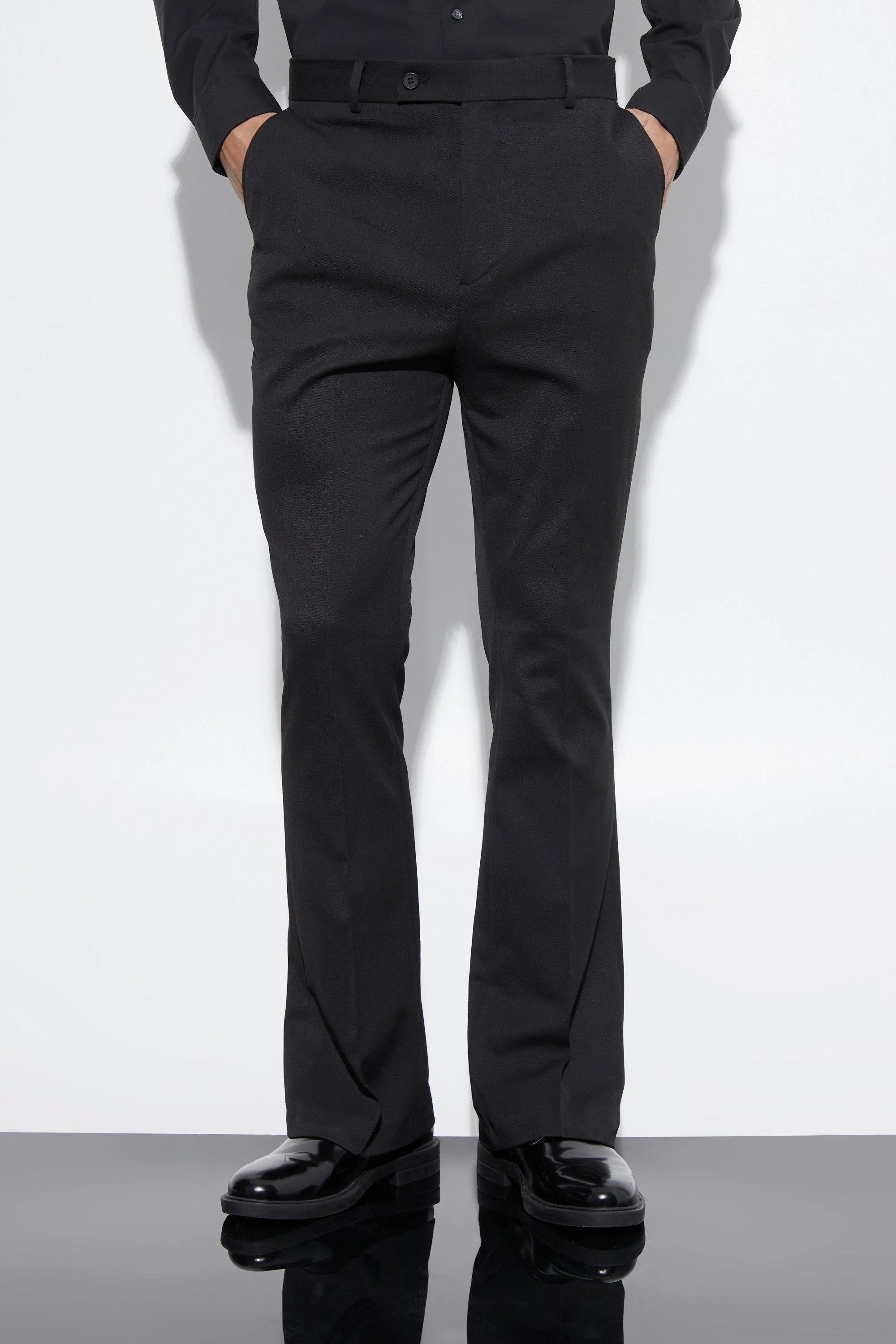 Flare Leg Comfort Stretch Trousers