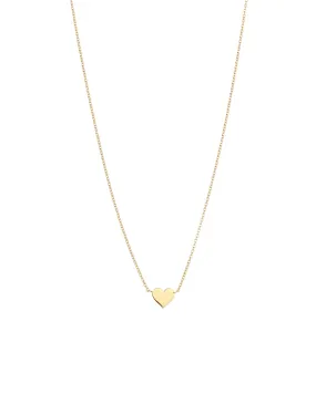     Flat Heart Necklace    --    