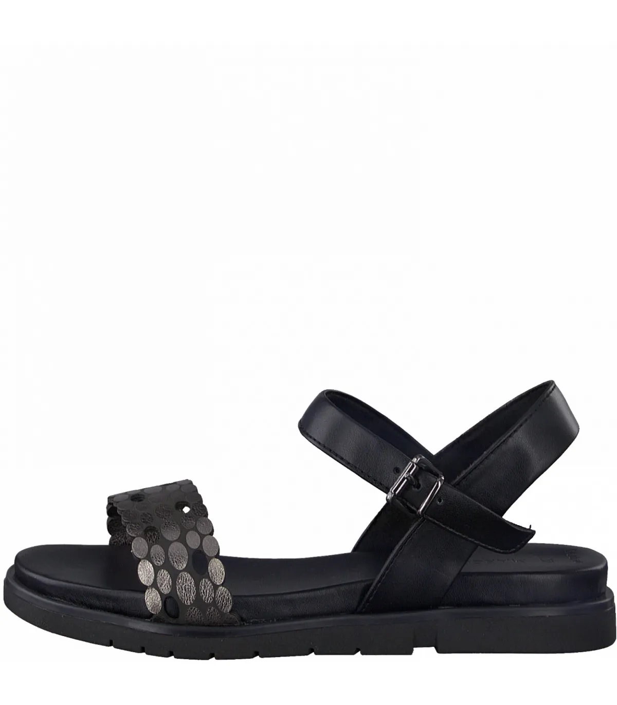 Flat Sandal By Marco Tozzi- Black