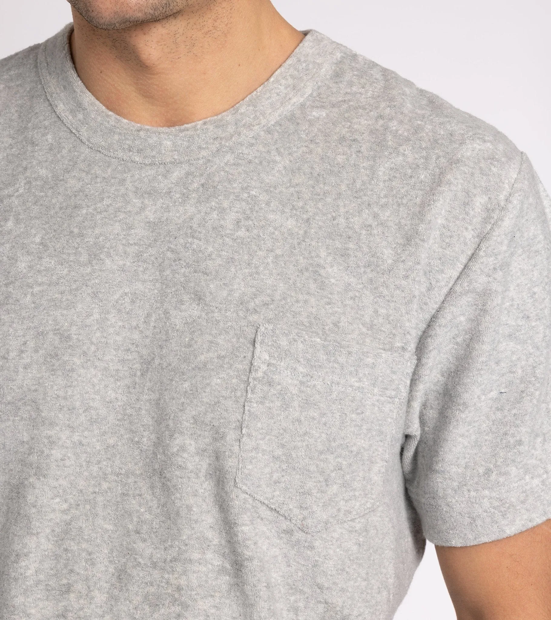 Fons Terry Towel T-Shirt in Grey Color - Buy Now