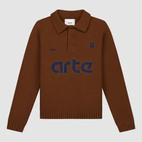 Football Knit - Brown