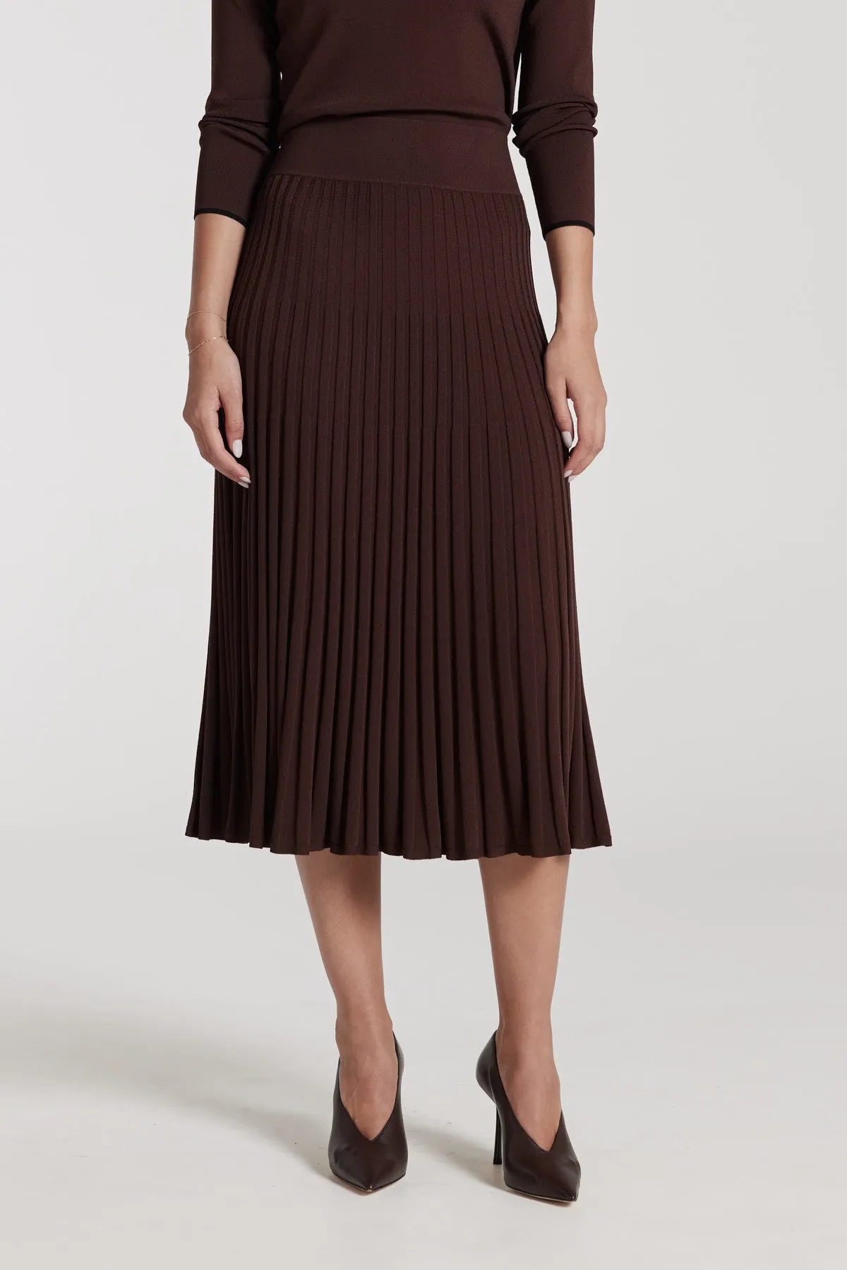 Fortuny Knit Skirt - Nutmeg