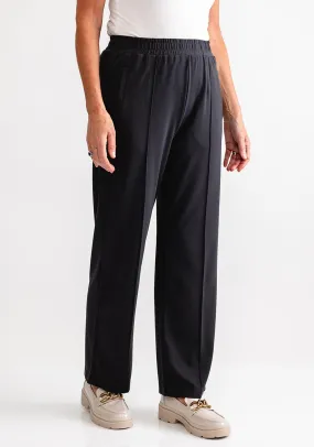 Fransa Wide Leg Trousers, Dark Grey