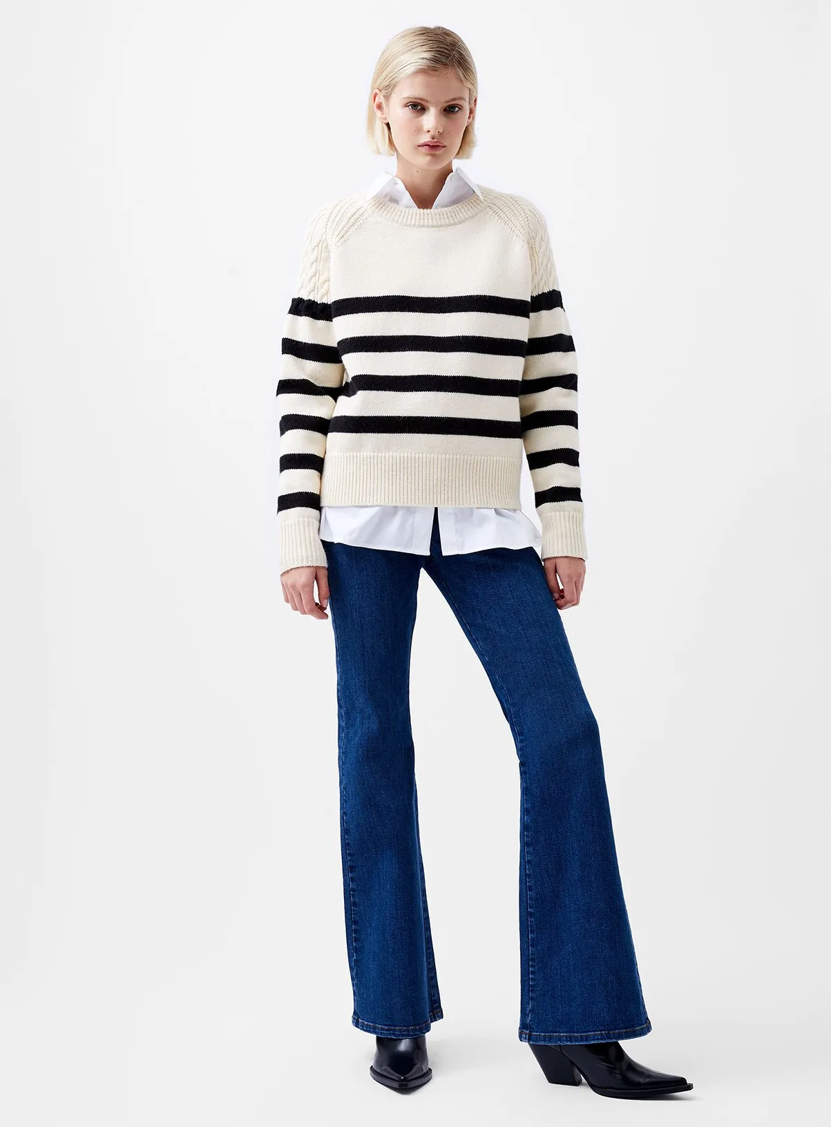 FRENCH CONNECTION Quinley Stripe Jumper XS - Shop Jumpers at Tu