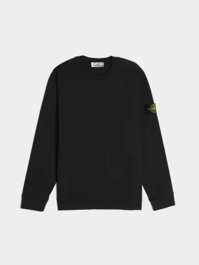 Black Garment Dyed Heavy Cotton Sweatshirt