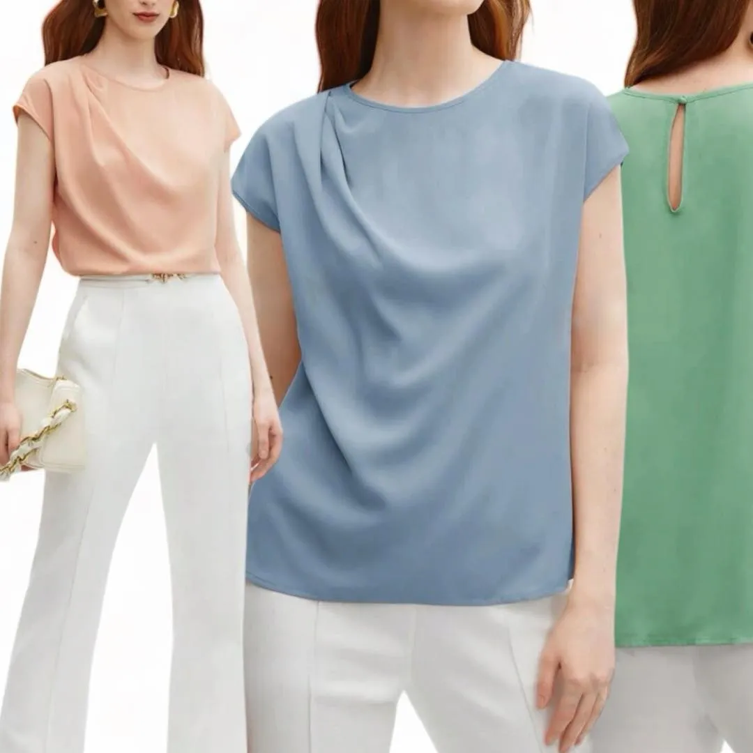 Pastel Shoulder Detail Top