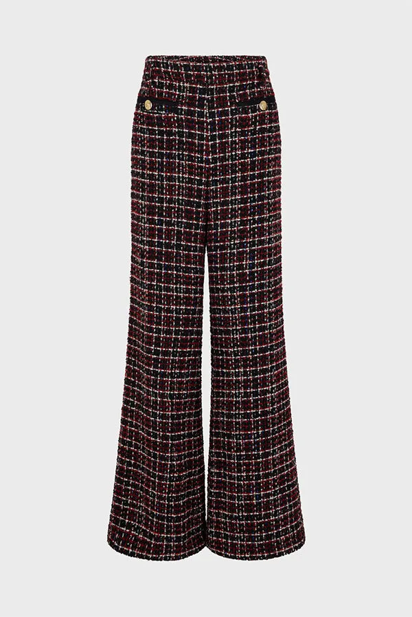 Gerard Darel NARIME WIDE LEG TWEED TROUSERS