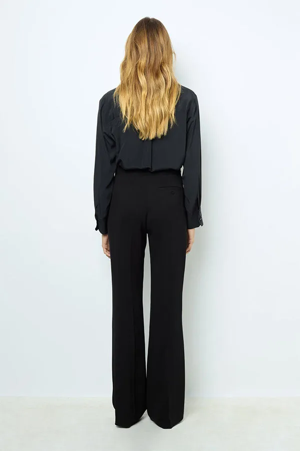 Gerard Darel NUALA NAVY WIDE LEGGED TROUSERS