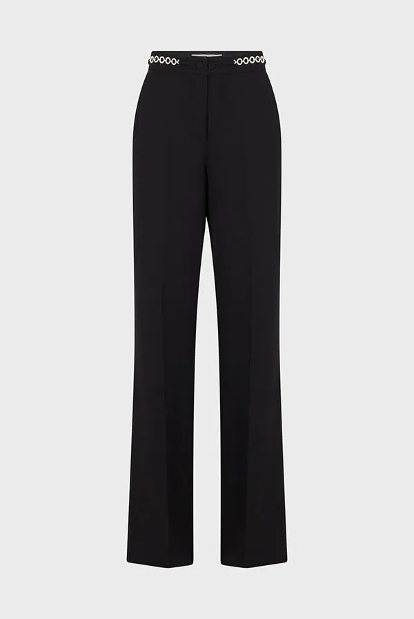 Gerard Darel NUALA NAVY WIDE LEGGED TROUSERS