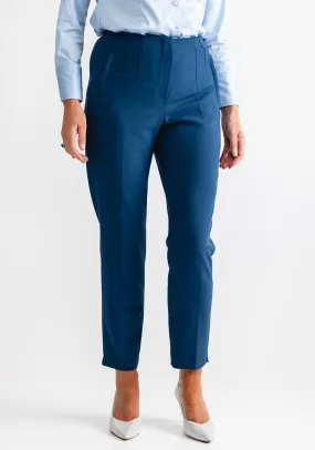 Gerry Weber Slim Leg Tailored Trousers, Denim Blue