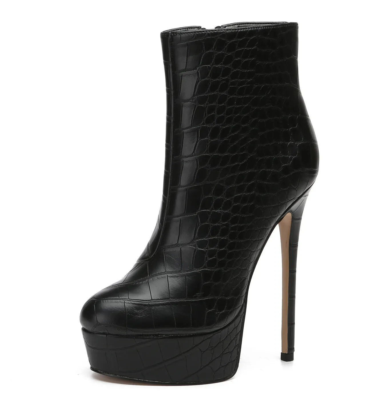 Giaro SIDDY BLACK CROCK ANKLE BOOTS