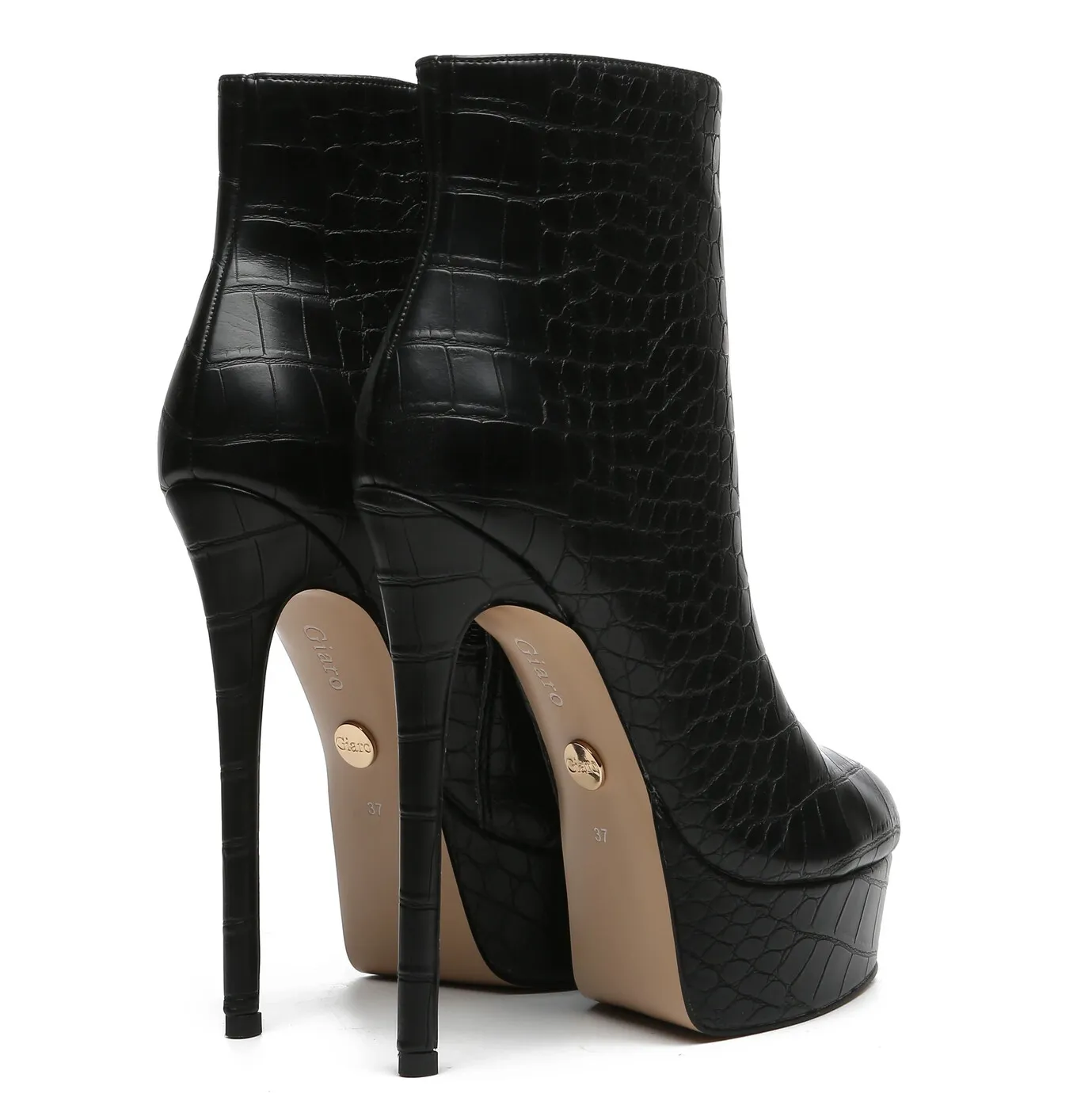 Giaro SIDDY BLACK CROCK ANKLE BOOTS