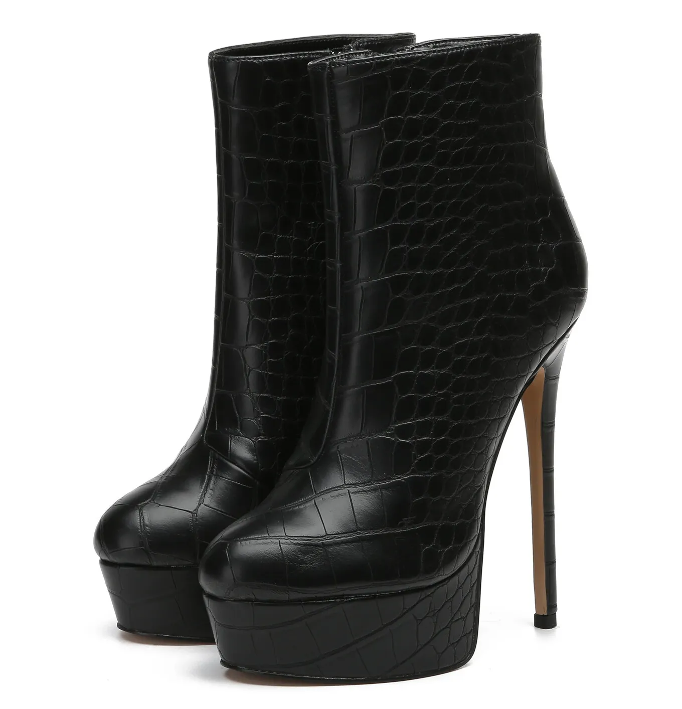 Giaro SIDDY BLACK CROCK ANKLE BOOTS