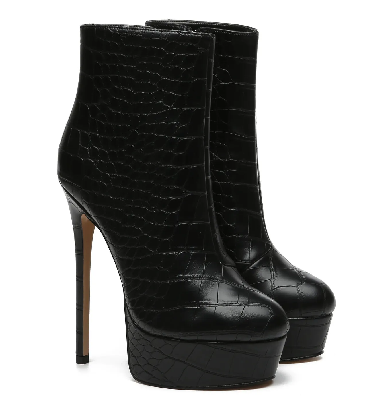 Giaro SIDDY BLACK CROCK ANKLE BOOTS