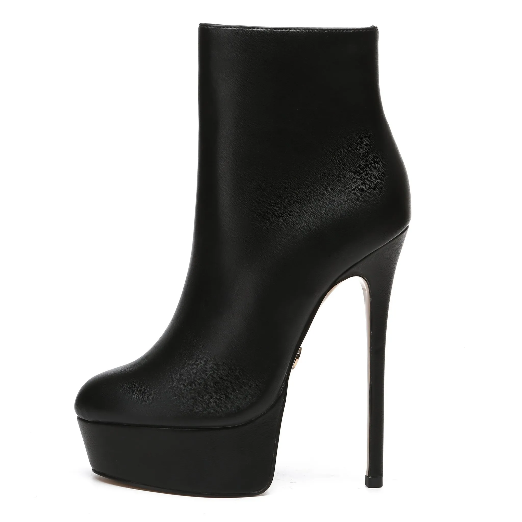 Giaro SIDDY BLACK MATTE ANKLE BOOTS