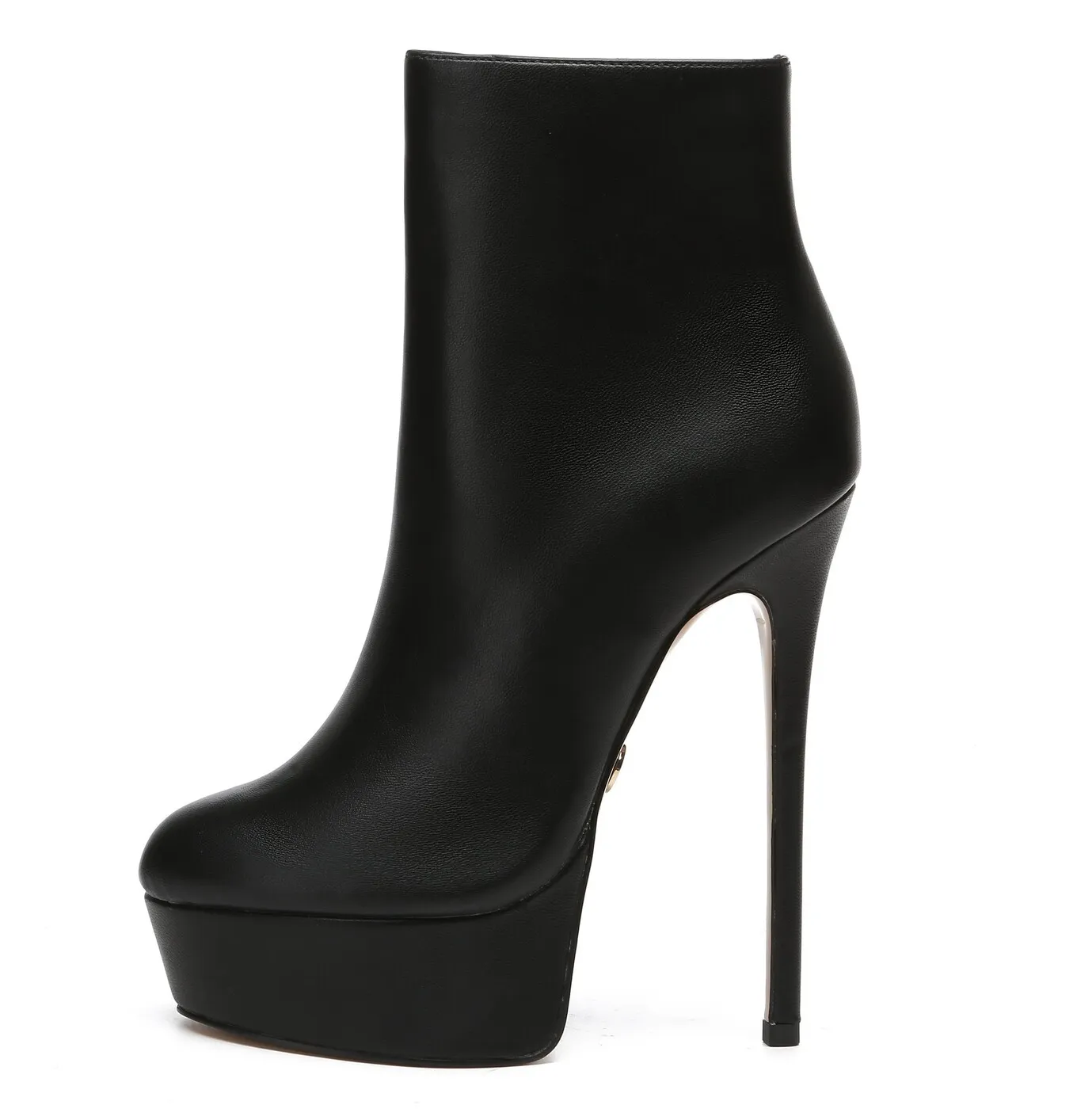 Giaro SIDDY BLACK MATTE ANKLE BOOTS