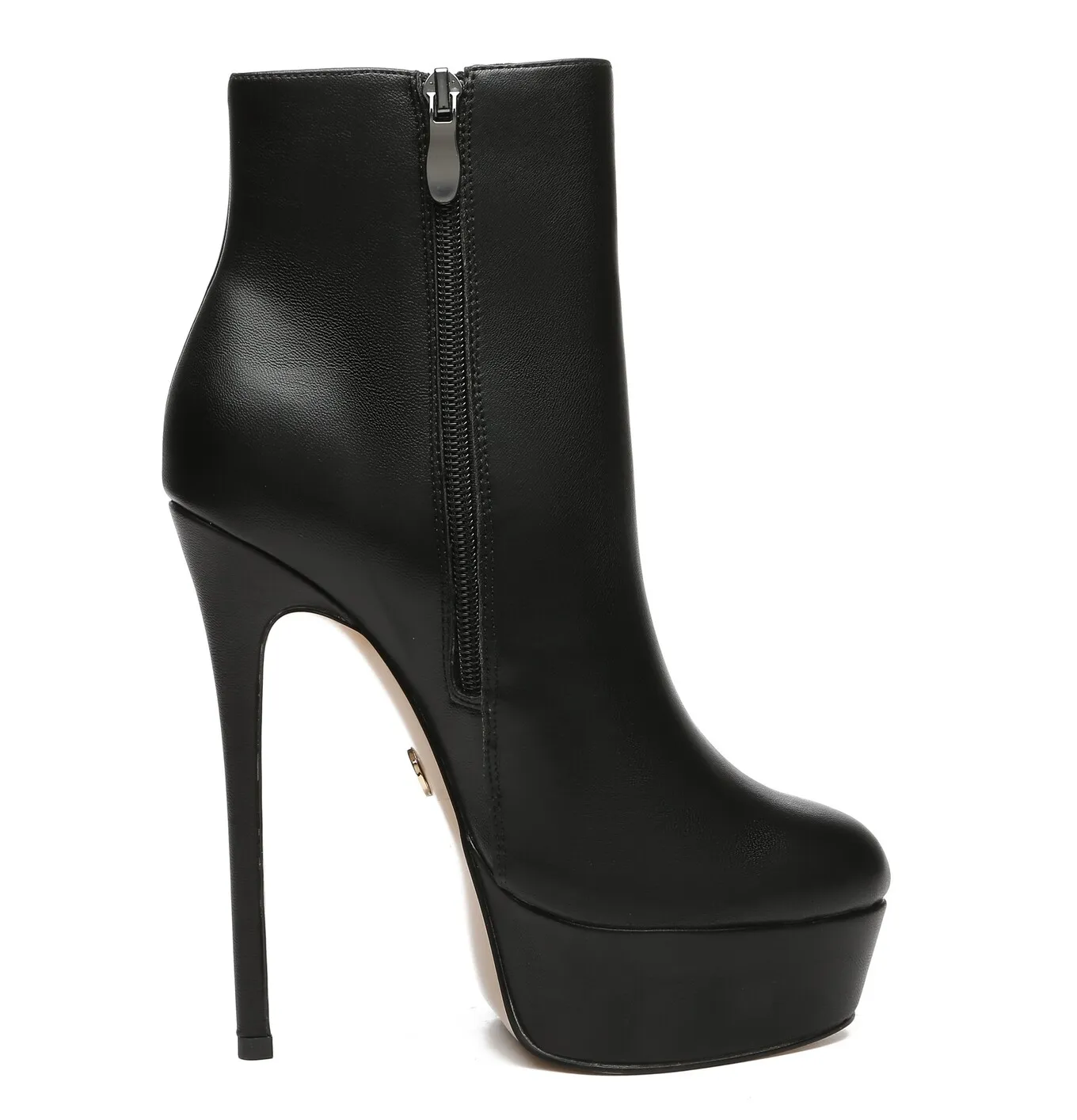 Giaro SIDDY BLACK MATTE ANKLE BOOTS