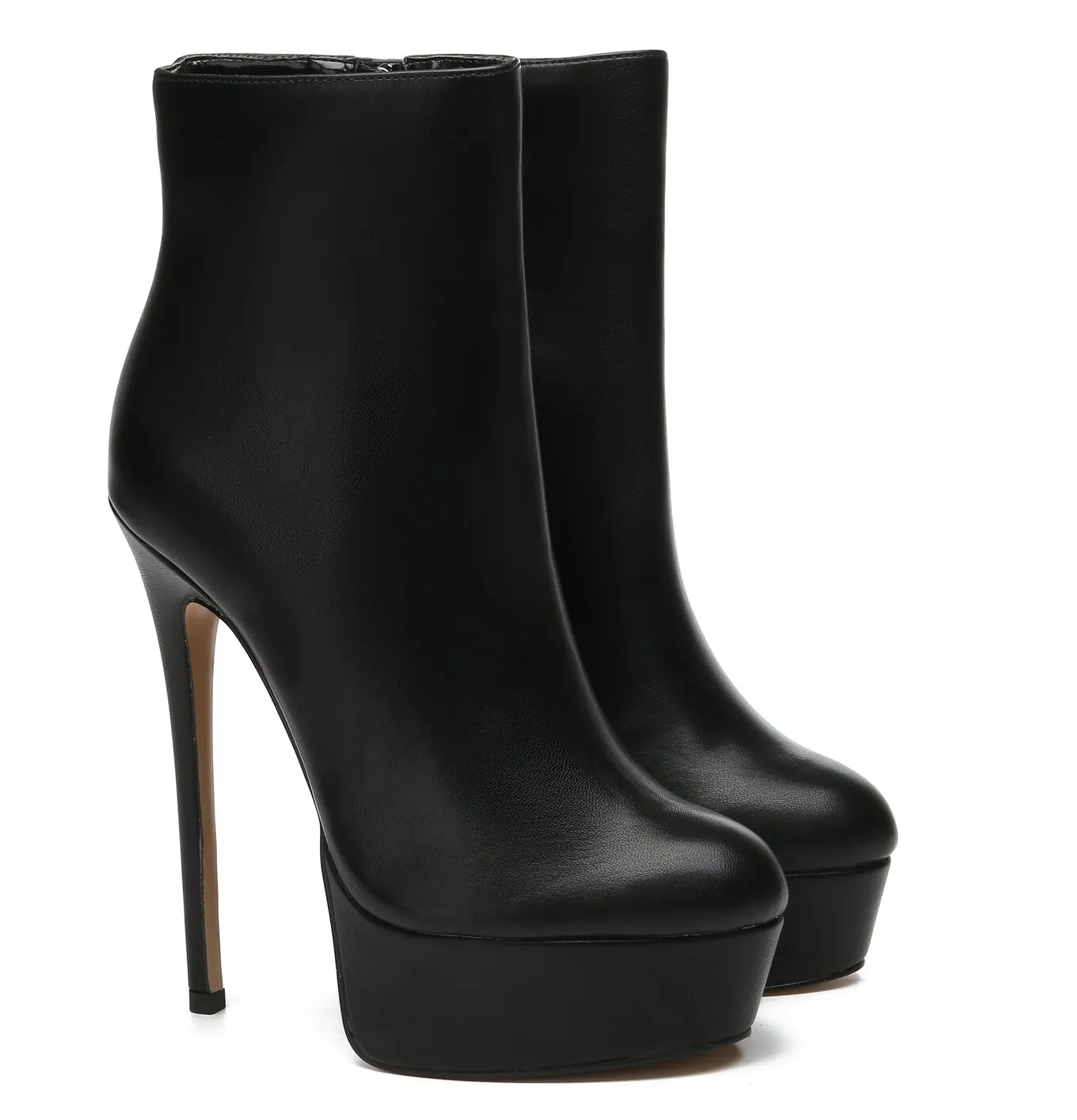 Giaro SIDDY BLACK MATTE ANKLE BOOTS